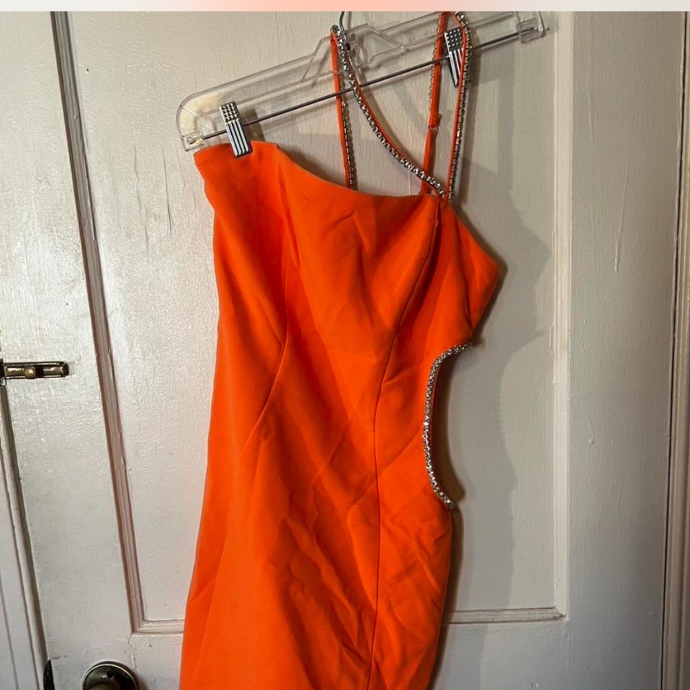 oh polly orange dress